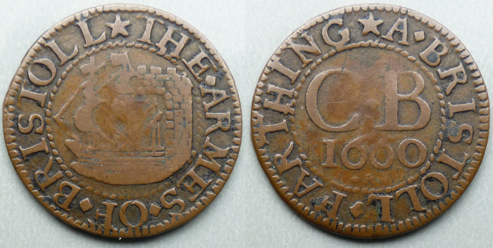 Bristol, city issue 1660 farthing N1512